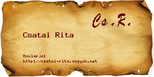 Csatai Rita névjegykártya